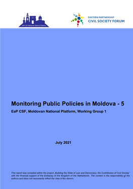 Monitoring Public Policies in Moldova - 5