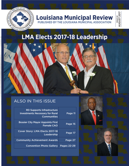 Louisiana Municipal Review LMA Elects 2017-18 Leadership