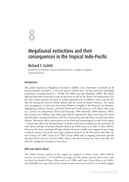 Megafaunal Extinctions and Their Consequences in the Tropical Indo-Pacific 117