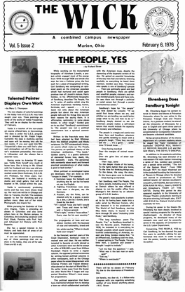 THE PEOPLE~ YES -By Richard Straw