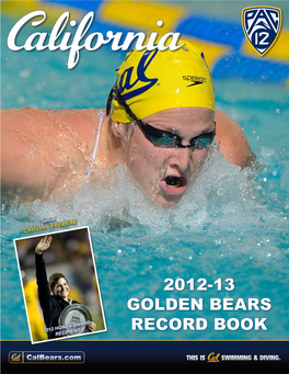 2012-13 Golden Bears Record Book