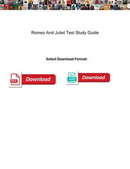 Romeo-And-Juliet-Test-Study-Guide.Pdf