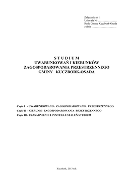 Studium Uwarunkowań I Kierunków Zagospodarowania Przestrzennego