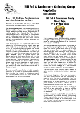 Newsletter Issue 3, Jan 2008