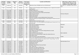 Farnham Ramblers Car Park Database 20201205.Xlsx Page 1 of 17 Grid Ref 6 Figure Explorer Nearest Post Code Location and Directions Other Info E.G