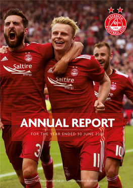 Annual Report for the Year Ended 30 June 2018