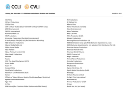 Auszug Der Durch Die CCLI Filmlizenz Vertretenen Studios Und Verleiher Stand Juli 2021 101 Films 12 Yard Productions 123 Go Film