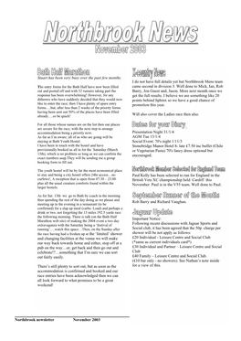 Northbrook Newsletter November 2003 Page 1 of 22