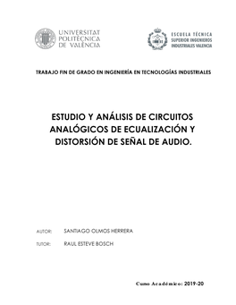 Estudio Y Análisis De Circuitos Analógicos De