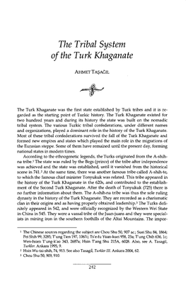 The Tribal System of the Turk Khaganate