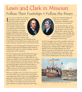 Lewis and Clark in Missouri Follow Their Footsteps • Follow the Rivers N St