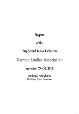 Program of the Forty-Second Annual Conference