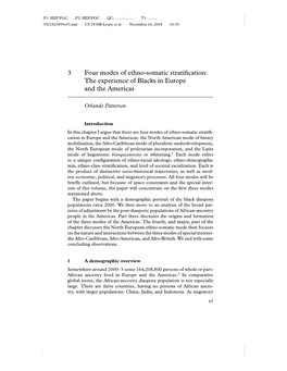 3 Four Modes of Ethno-Somatic Stratification