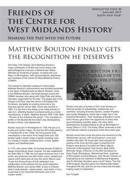 Friends of the Centre for West Midlands History