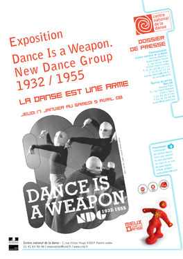 Exposition Dance Is a Weapon. New Dance Group 1932 / 1955