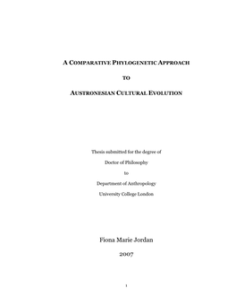 Austronesian Cultural Evolution