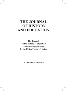 The Journal of History and Education