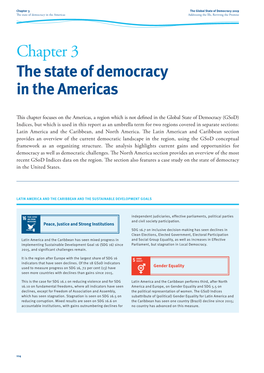 Chapter 3. the State of Democracy in the Americas