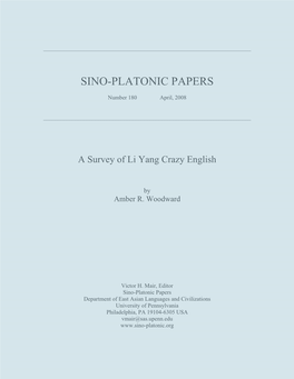 A Survey of Li Yang Crazy English