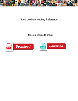 Jussi Jokinen Hockey Reference