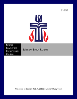 Mission Study Report Presbyterian