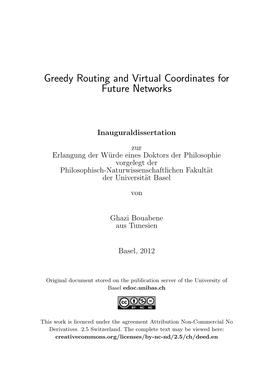 Greedy Routing and Virtual Coordinates for Future Networks
