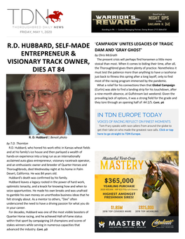 R.D. Hubbard, Self-Made Entrepreneur & Visionary