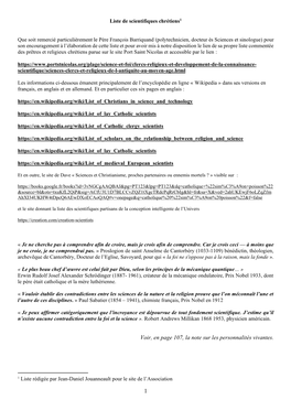 CITATIONS De SCIENTIFIQUES