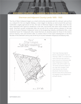 Historic Context & Associated Property Types