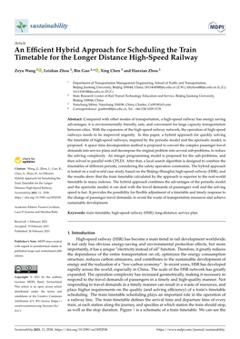An Efficient Hybrid Approach for Scheduling the Train Timetable For