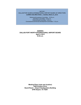 Obas and Attachments for the Apr 2, 2015 Board