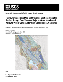 Framework Geologic Map and Structure Sections Along the Bartlett