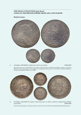 THE DIANA COLLECTION (Part Three) COINS of the BRITISH EMPIRE from ASIA and EUROPE