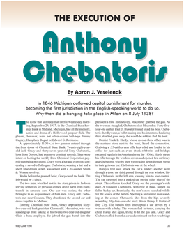 THE EXECUTION of Anthony Chebatoris by Aaron J