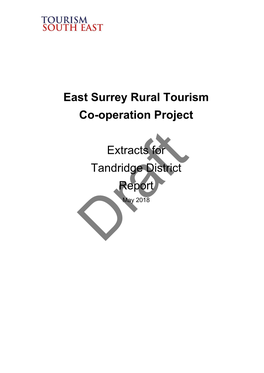 East Surrey Rural Tourism Cooperation Project 2018