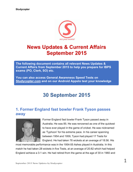 Download Current Affairs September 2015