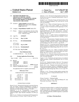 (12) United States Patent (10) Patent No.: US 7,556,937 B2 Kinkel Et Al