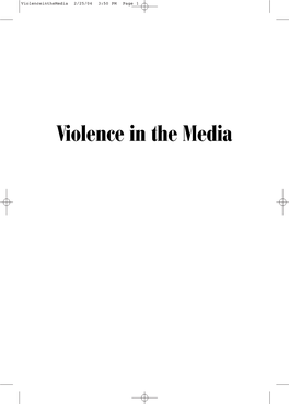 Violence in the Media Violenceinthemedia 2/25/04 3:50 PM Page 2