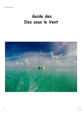 Guide Des Iles Sous Le Vent