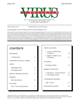 Virus Bulletin, March 1993