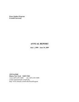 2008-09 Annual Report