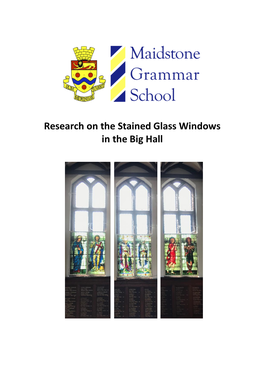 Research on the Stained Glass Windows in the Big Hall