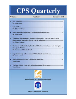 CPS Quarterly October