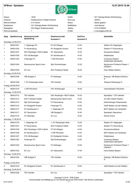 Dfbnet - Spielplan 12.07.2019 12:46