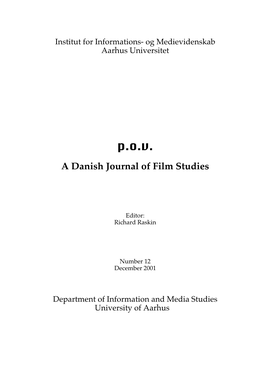 A Danish Journal of Film Studies