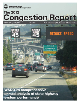 2012 Congestion Report | 1 Table of Contents