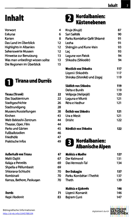 Inhalt N Nordalbanien: 