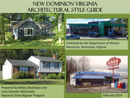 New Dominion Virginia Architectural Style Guide