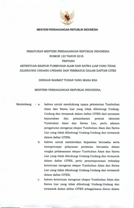 Menteri Perdagangan Republik Indonesia