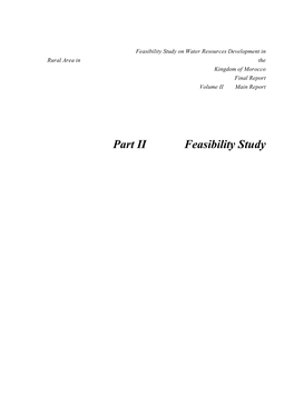 Part II Feasibility Study PART II FEASIBILITY STUDY